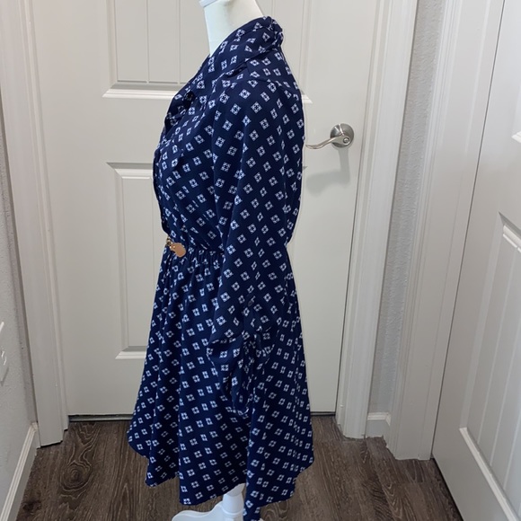 Always Indigo Lined Long Sleeve Dress - Picture 3 of 7